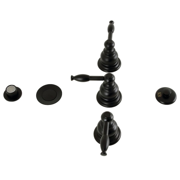 ThreeHandle Bidet Faucet, Matte Black